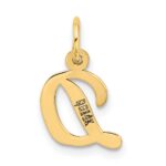14k Small Script Letter D Initial Charm - Image 3