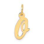 14k Small Script Letter O Initial Charm
