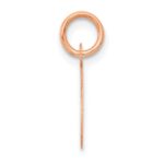 14k Rose Gold Small Script Letter C Initial Charm - Image 2