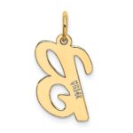 14k Medium Script Letter B Initial Charm - Image 3