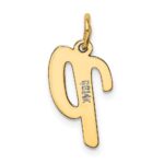 14k Medium Script Letter P Initial Charm - Image 3