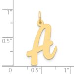 14k Large Script Letter A Initial Charm - Image 4