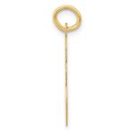 14k Large Script Letter E Initial Charm - Image 2