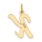 14k Large Script Letter K Initial Charm - Image 3