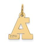 14k Small Block Letter A Initial Charm - Image 3