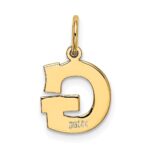 14k Small Block Letter G Initial Charm - Image 3