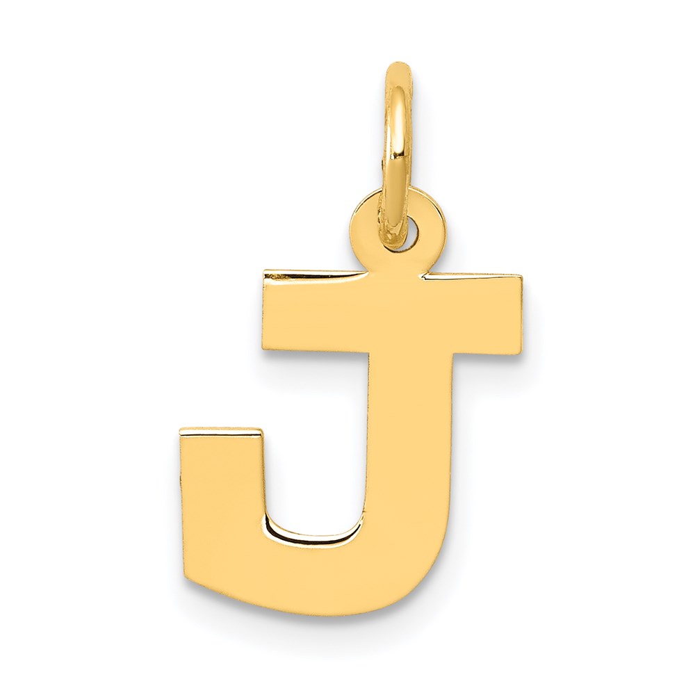YC664J.jpg 14k Small Block Letter J Initial Charm - Image 1