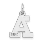 14KW Small Block Letter A Initial Charm - Image 4