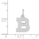 14KW Small Block Letter B Initial Charm - Image 3