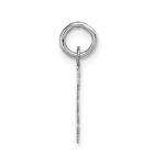 14KW Small Block Letter I Initial Charm - Image 2