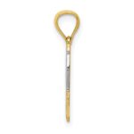 14k and White Rhodium MOM Pendant - Image 2