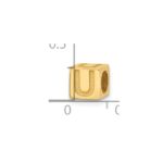 14ky Alphabet Bead Letter U - Image 4